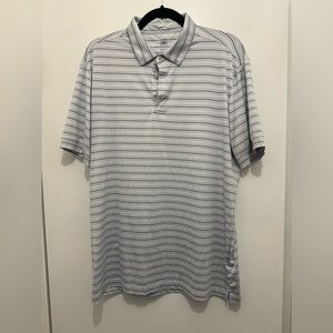 Mizzen+Main Versa Trim Stripe Polo Gray